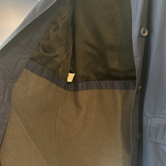 London Fog Coat Reg M size navy blue Button Front Removable Liner jacket - Picture 6 of 16